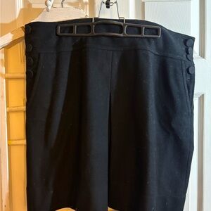 J. Crew Classic wool Black Skirt size 14